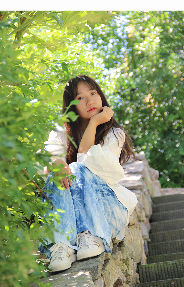 蜡染手绘加长吊带裙均码_06